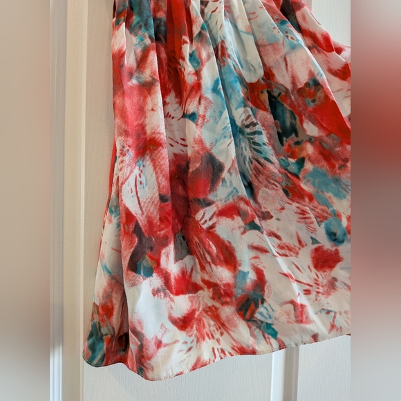 Parker Strapless Floral Silk Mini Dress Salsamonet Size XS NWT Prom Homecoming - Picture 6 of 15